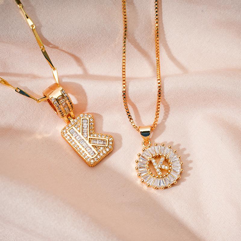 🔥Last Day! 49% OFF--Initial Letter Pendant Necklaces--BUY 1 GET 1 FREE (2 Pack)