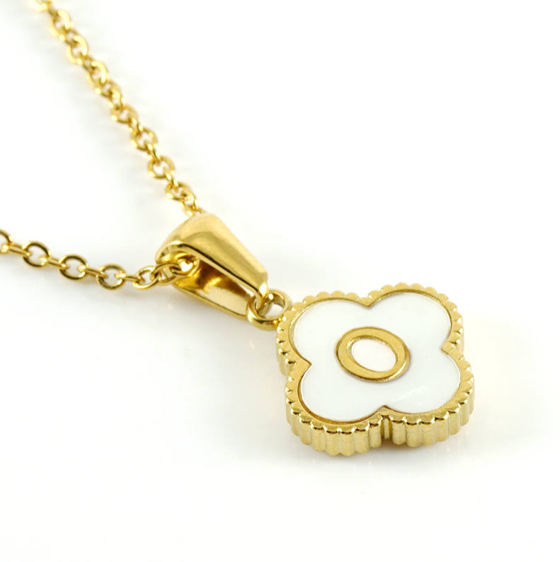 Flash Sale 49% Off Ends Tonight--18K Clover Letter Necklace