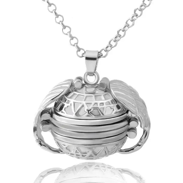 BUY 1 GET 1 FREE--Angel Wing Photo Locket Necklace