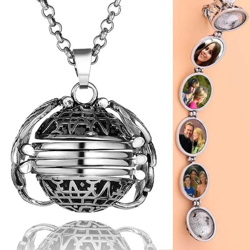 BUY 1 GET 1 FREE--Angel Wing Photo Locket Necklace