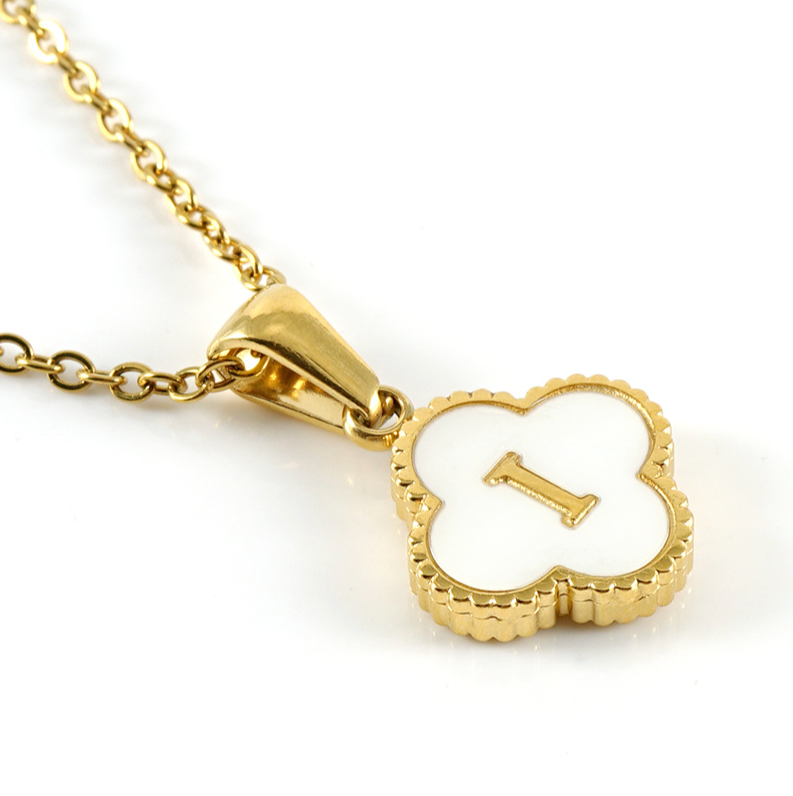 Flash Sale 49% Off Ends Tonight--18K Clover Letter Necklace