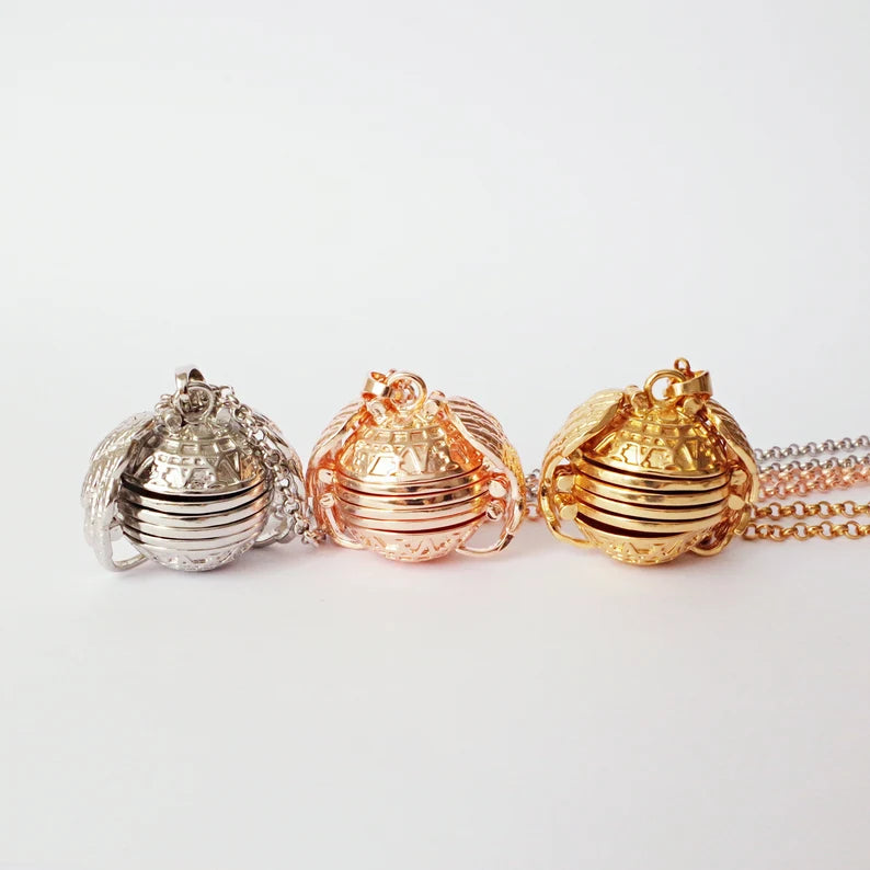 BUY 1 GET 1 FREE--Angel Wing Photo Locket Necklace