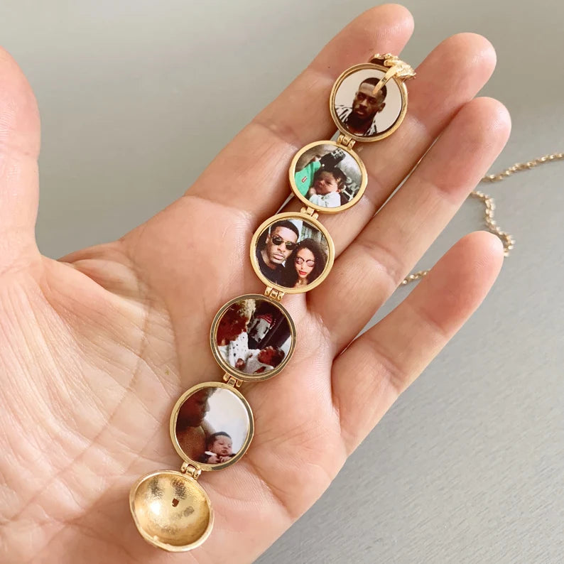 BUY 1 GET 1 FREE--Angel Wing Photo Locket Necklace