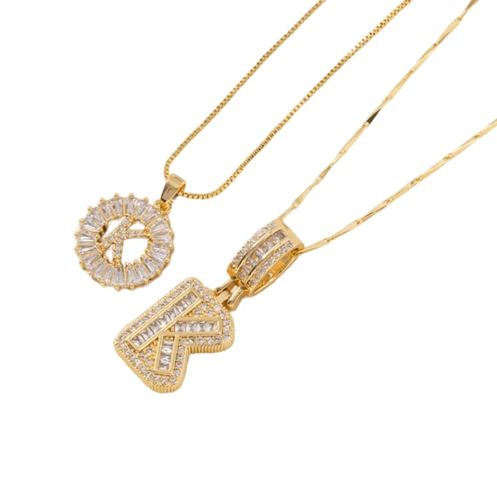 BUY 1 GET 1 FREE (2 Pack) - Initial Letter Pendant Necklaces
