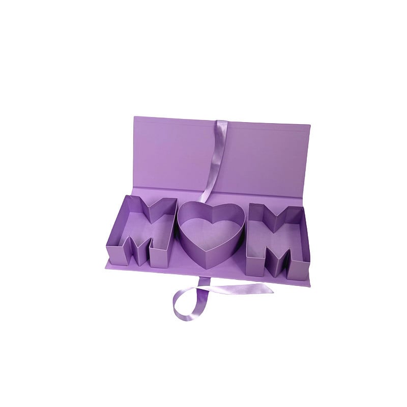 Empty MOM Letter Shaped Gift Box Mother's Day