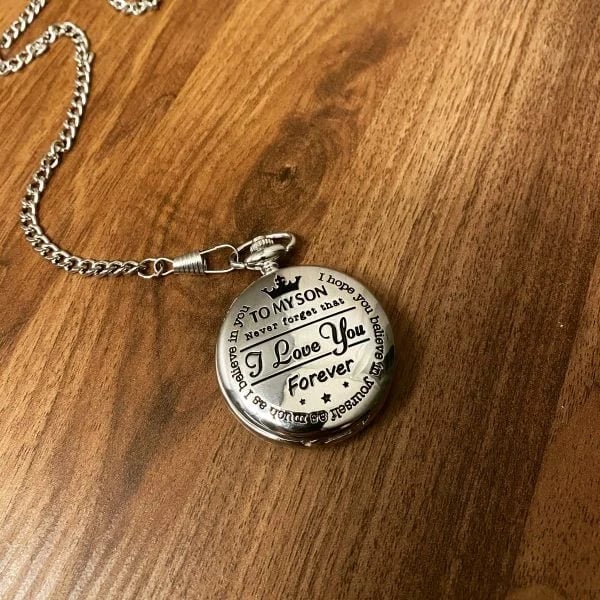 ๐Early Father's Day Sale 49% OFF-๐"TO MY SON/ DAUGHTER/" Quartz Pocket Chain Watch