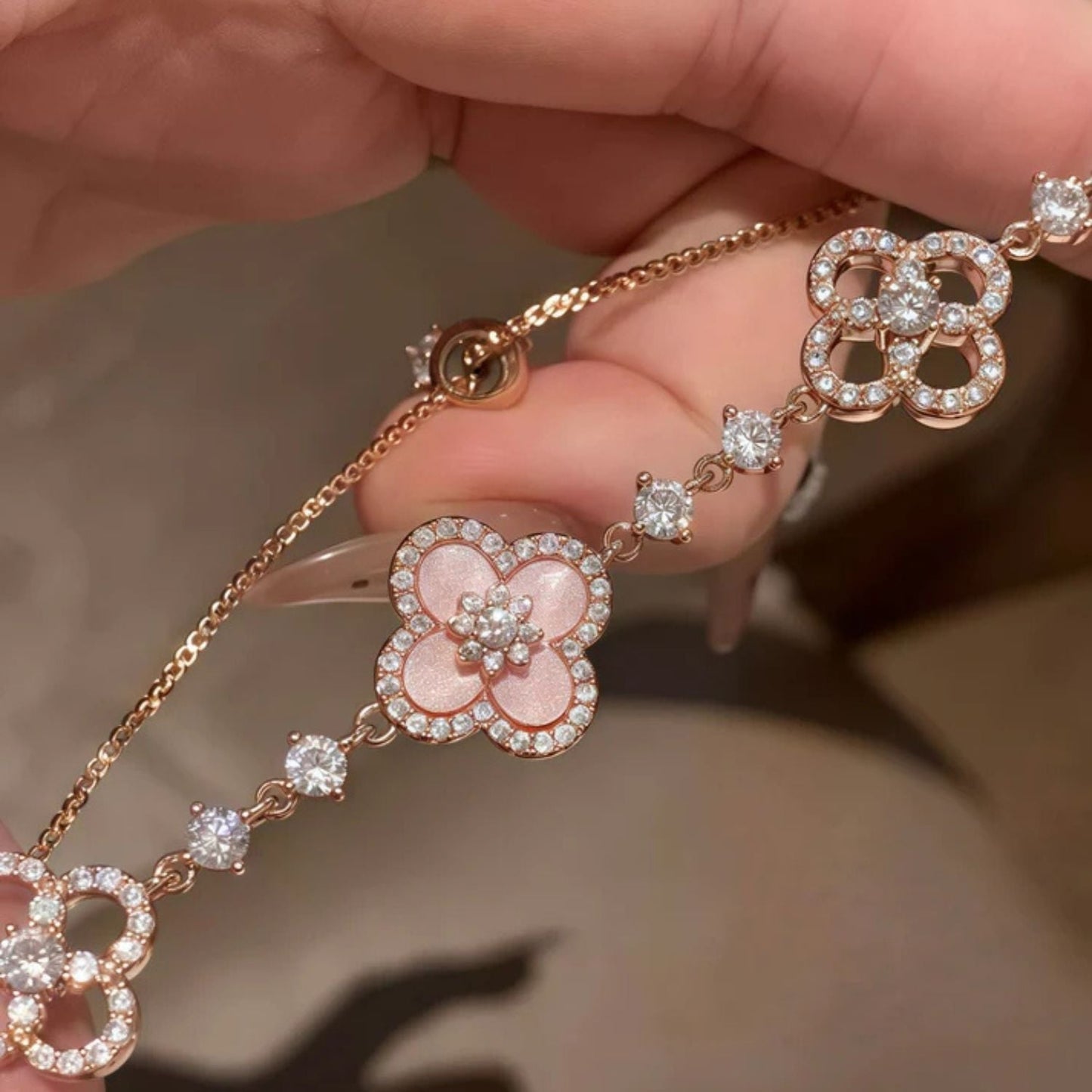 🔥Last Day Discount 70%--Diamond Clover Bracelet