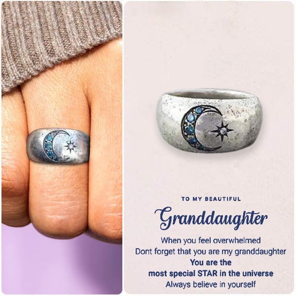 BUY 1 GET 1 FREE🔥To My Granddaughter Ring - ''We always have each other's back''👩❤️👩
