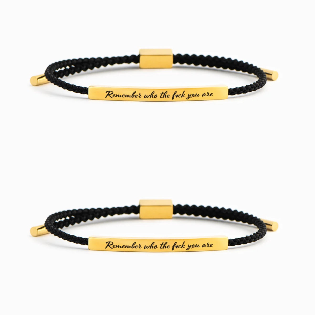 BUY 1 GET 1 FREE TODAY--Remember Who The F♡ck You Are Motivational Tube Bracelet