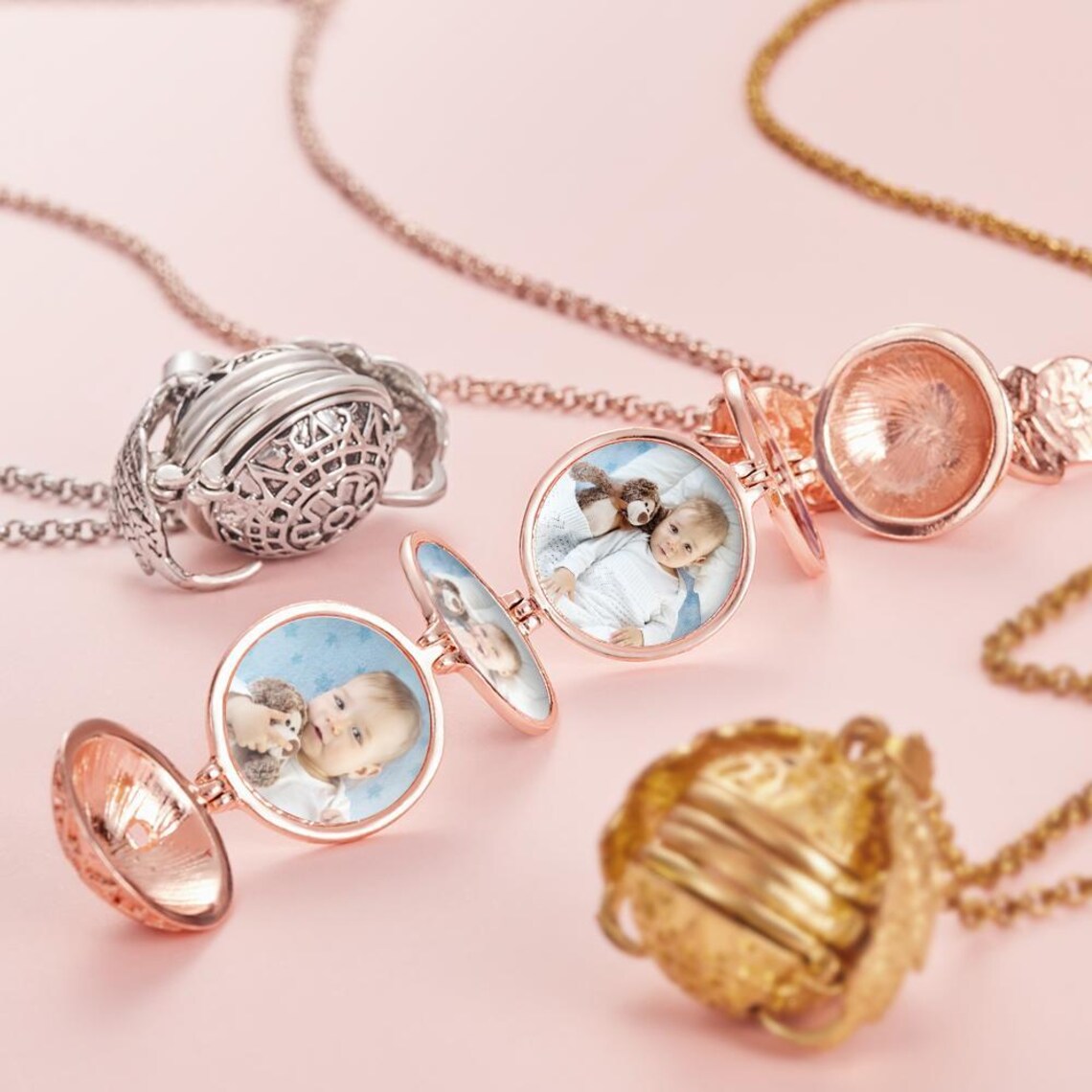 BUY 1 GET 1 FREE--Angel Wing Photo Locket Necklace