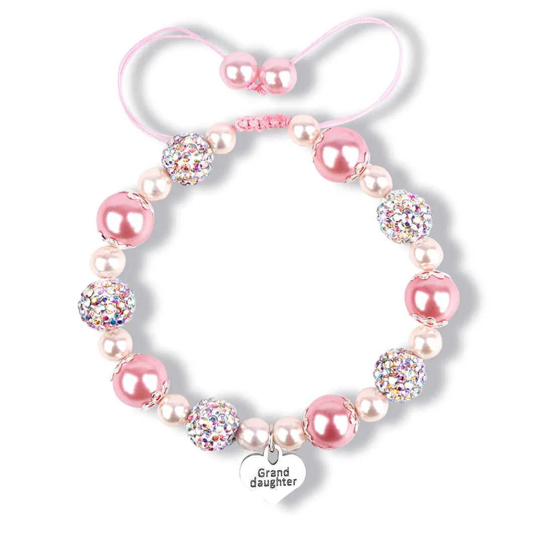 BUY 1 GET 1 FREE--For Granddaughter- You Are My Most Beautiful Chapter Pendant Pearl Bracelet