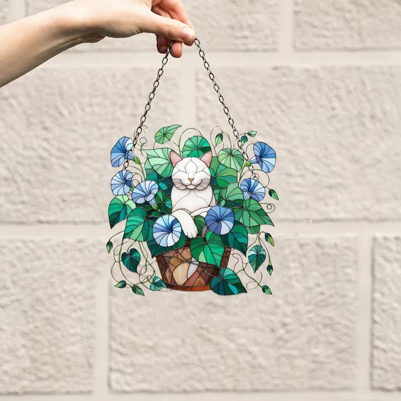 🤩2025 Special Sale 49% Off--💞🌺Acrylic Art Flower Basket Pendant
