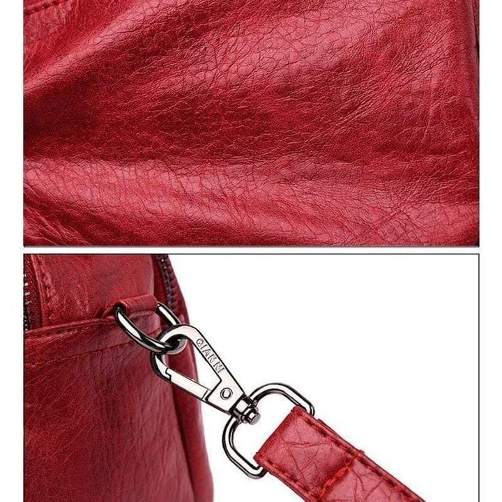 MULTI POCKETS SOFT LEATHER BAG