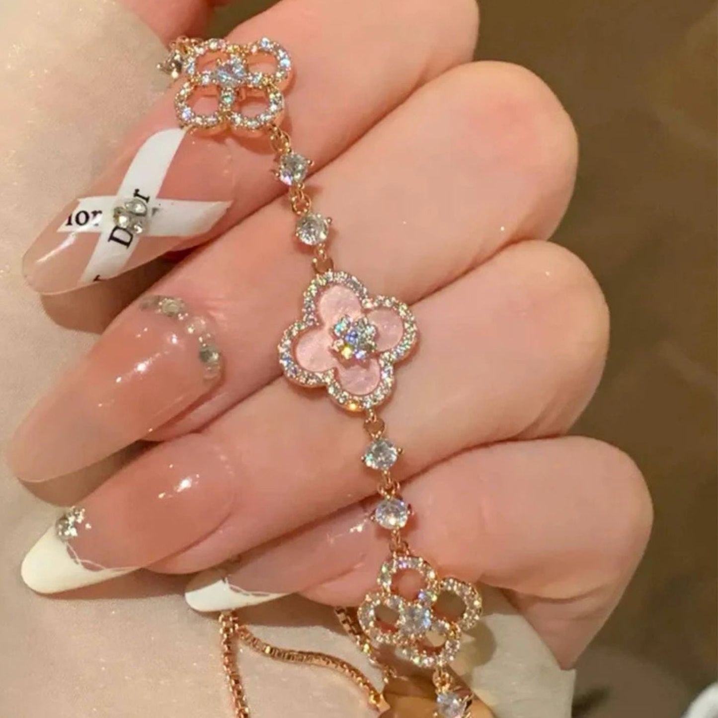 🔥Last Day Discount 70%--Diamond Clover Bracelet