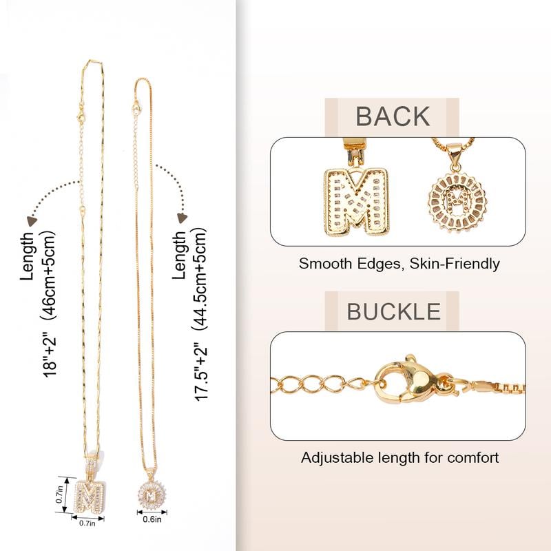 BUY 1 GET 1 FREE (2 Pack) - Initial Letter Pendant Necklaces