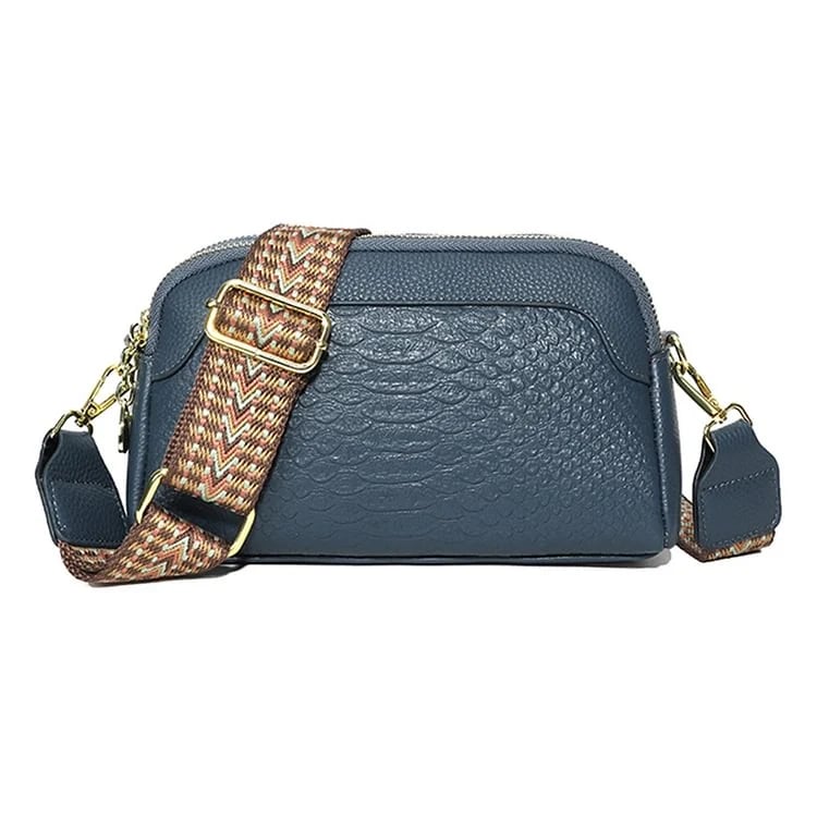 š„First Layer Cowhide Crossbody Bag Alligator Pattern Women Shoulder Bag for Work