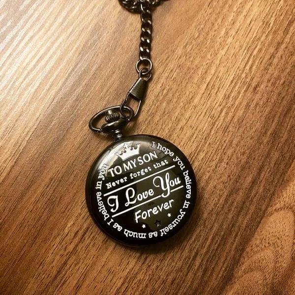๐Early Father's Day Sale 49% OFF-๐"TO MY SON/ DAUGHTER/" Quartz Pocket Chain Watch