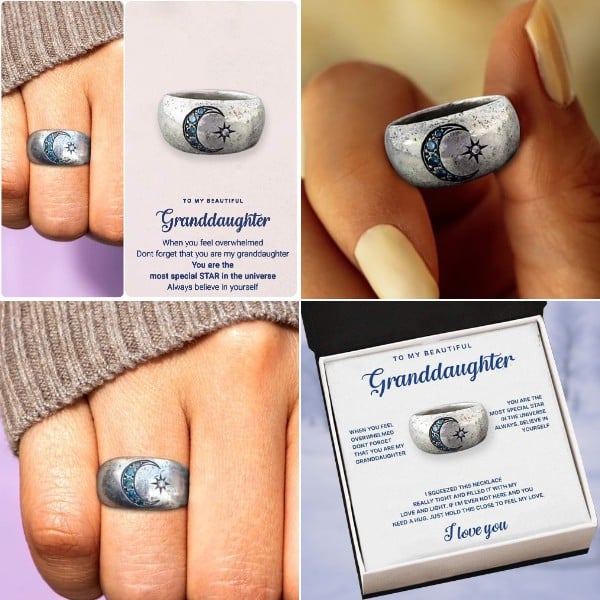 BUY 1 GET 1 FREE🔥To My Granddaughter Ring - ''We always have each other's back''👩❤️👩