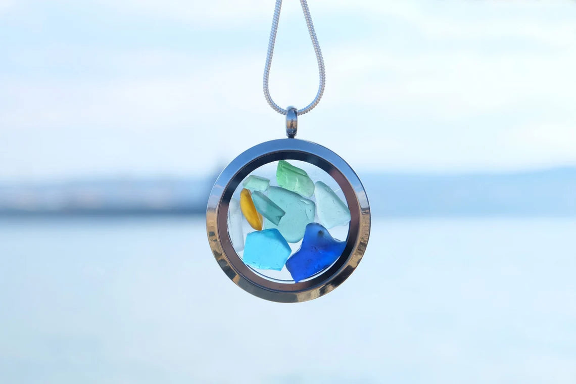 BUY 1 GET 1 FREE--Sea Glass Necklace Unique gift