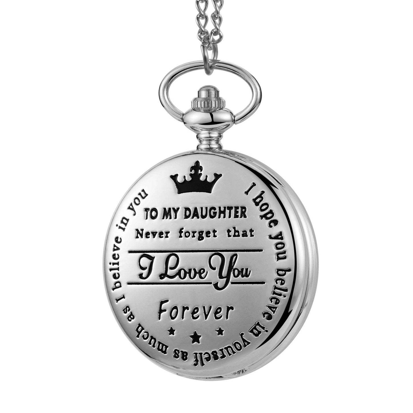๐Early Father's Day Sale 49% OFF-๐"TO MY SON/ DAUGHTER/" Quartz Pocket Chain Watch