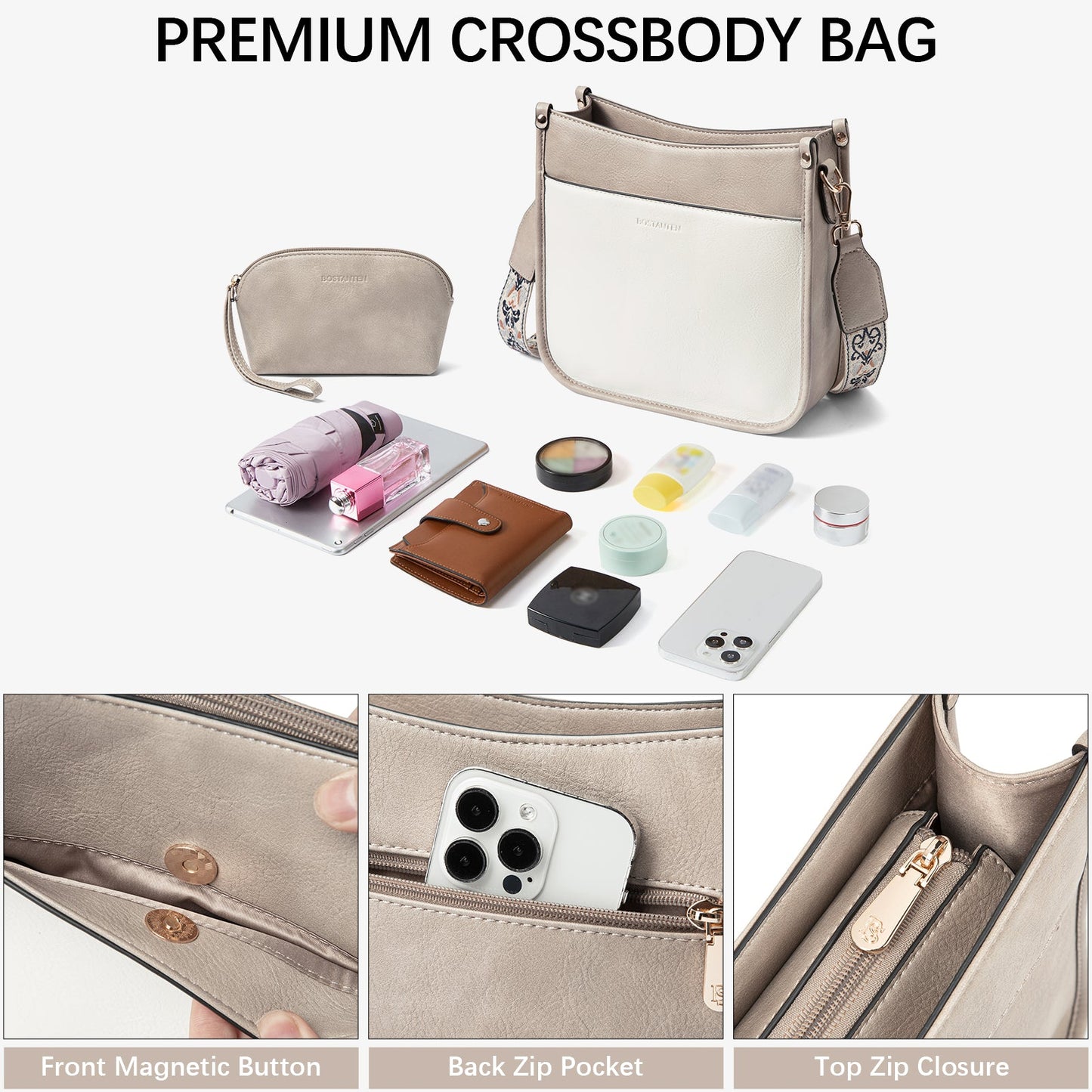 🔥Discount 70% Lotty Floral Embroidered Leather Tote with Shoulder Strap