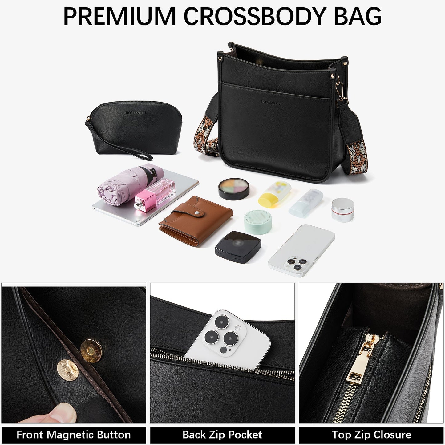 🔥Discount 70% Lotty Floral Embroidered Leather Tote with Shoulder Strap