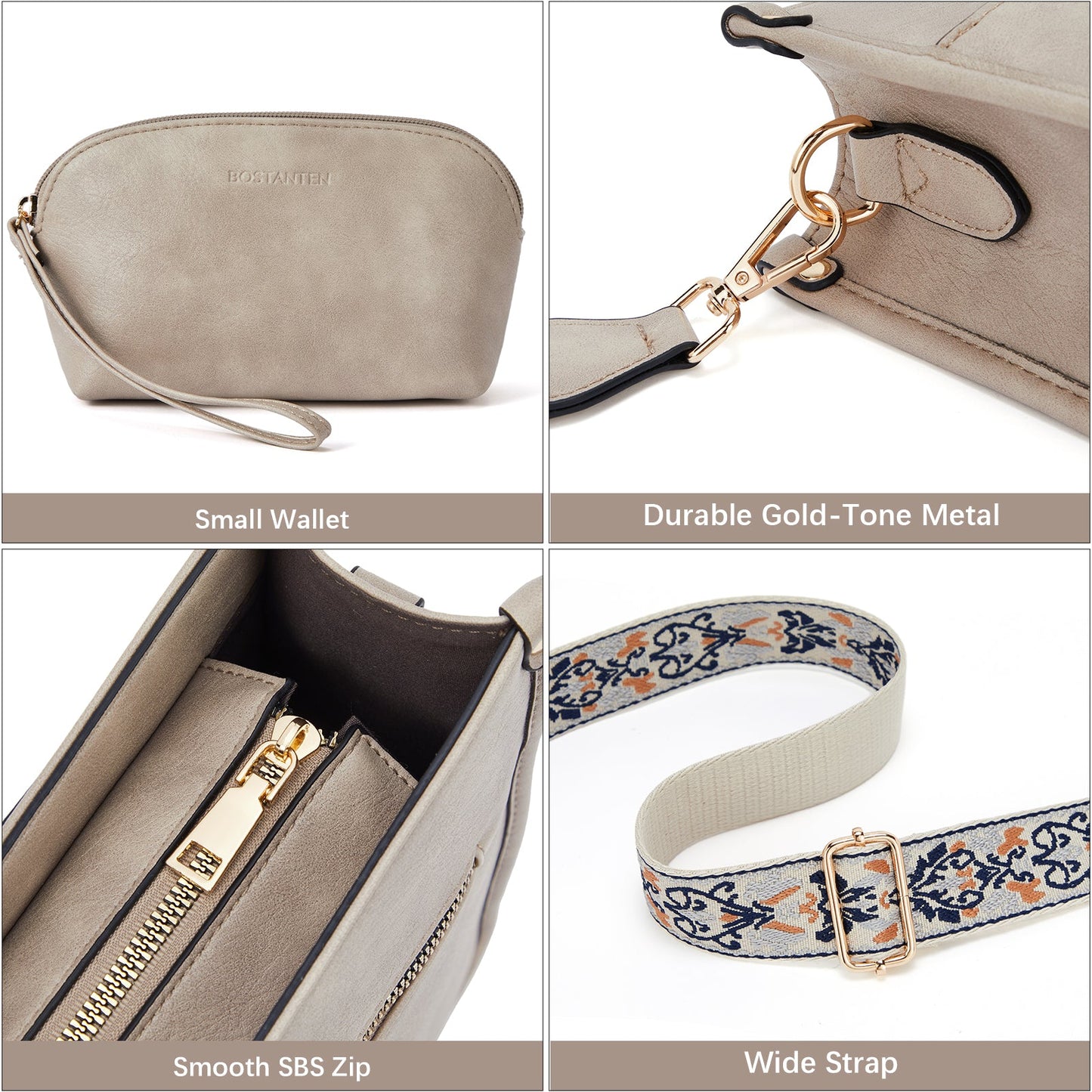 🔥Discount 70% Lotty Floral Embroidered Leather Tote with Shoulder Strap