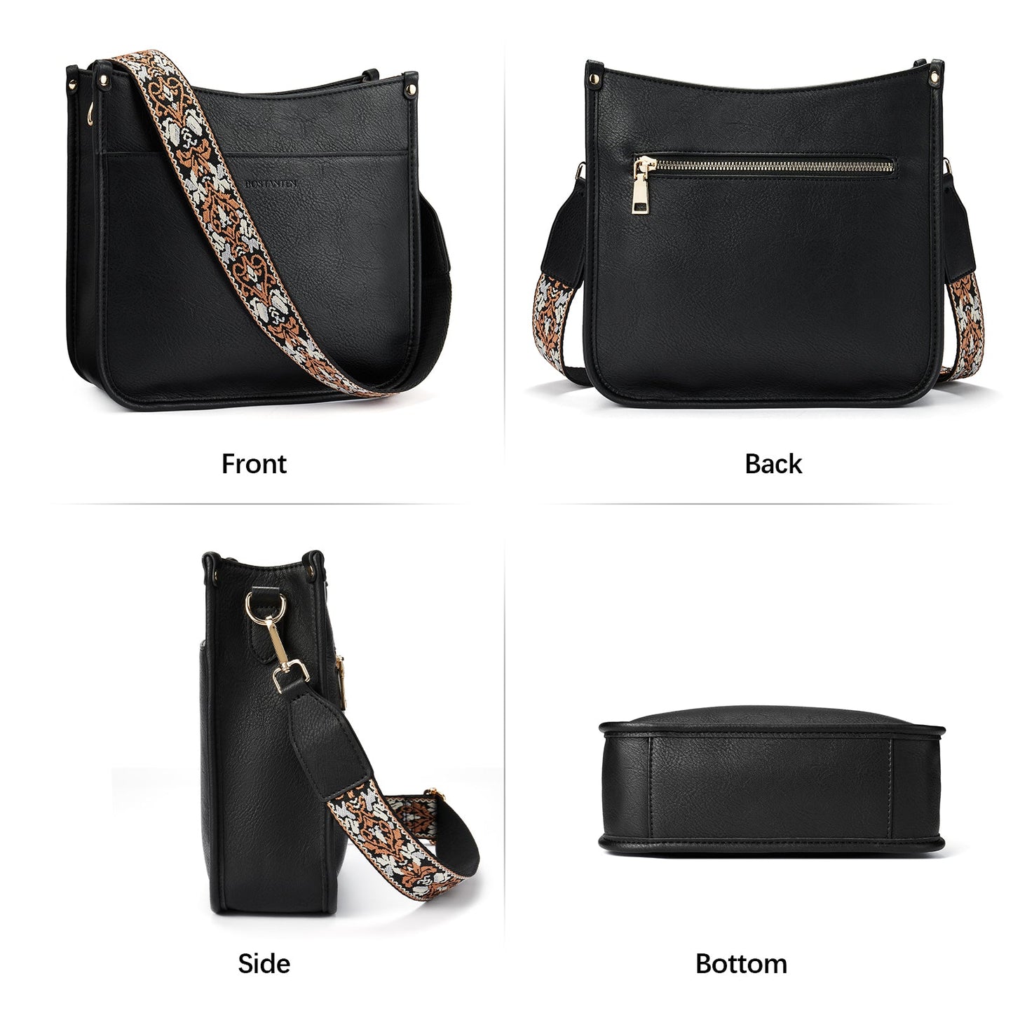 🔥Discount 70% Lotty Floral Embroidered Leather Tote with Shoulder Strap