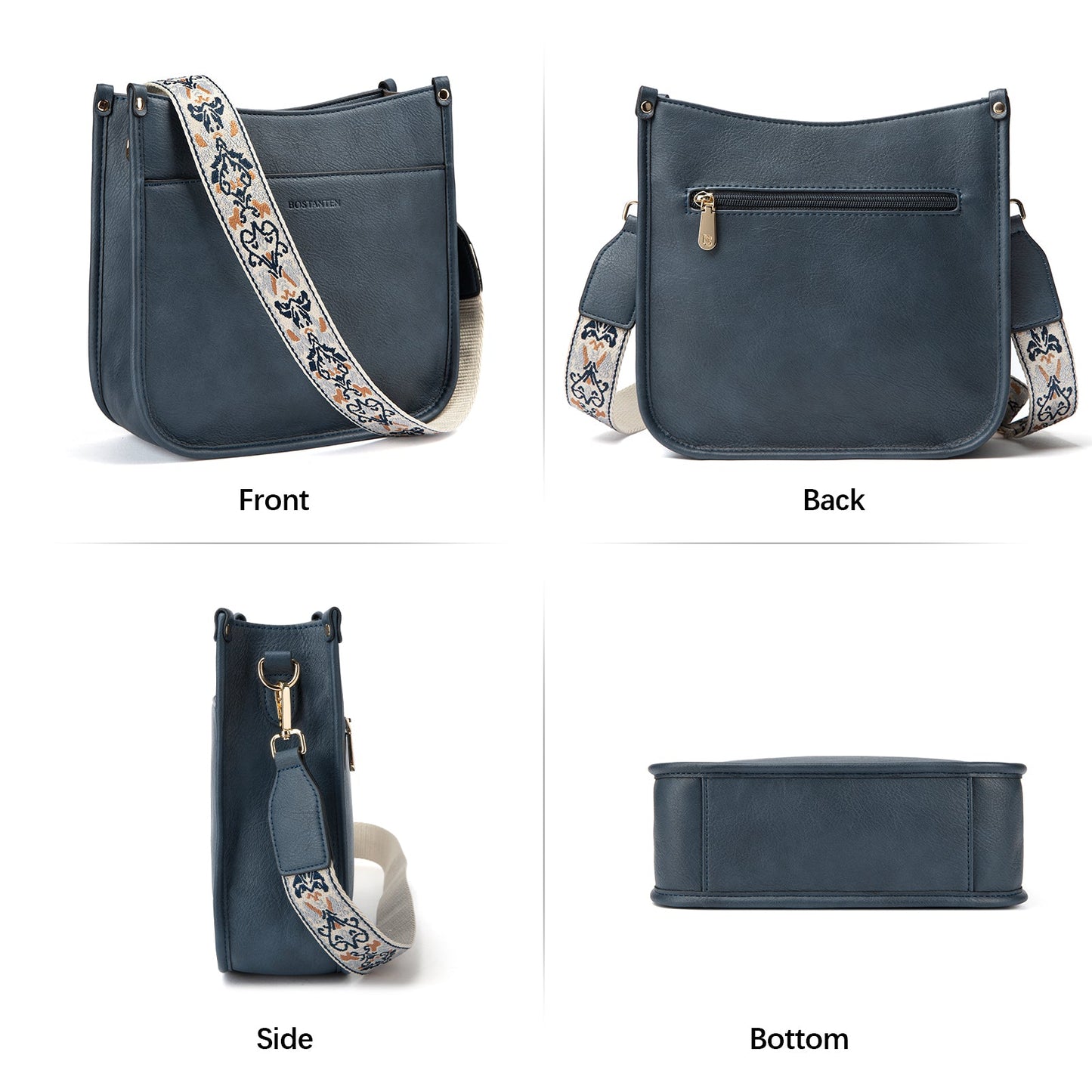 🔥Discount 70% Lotty Floral Embroidered Leather Tote with Shoulder Strap