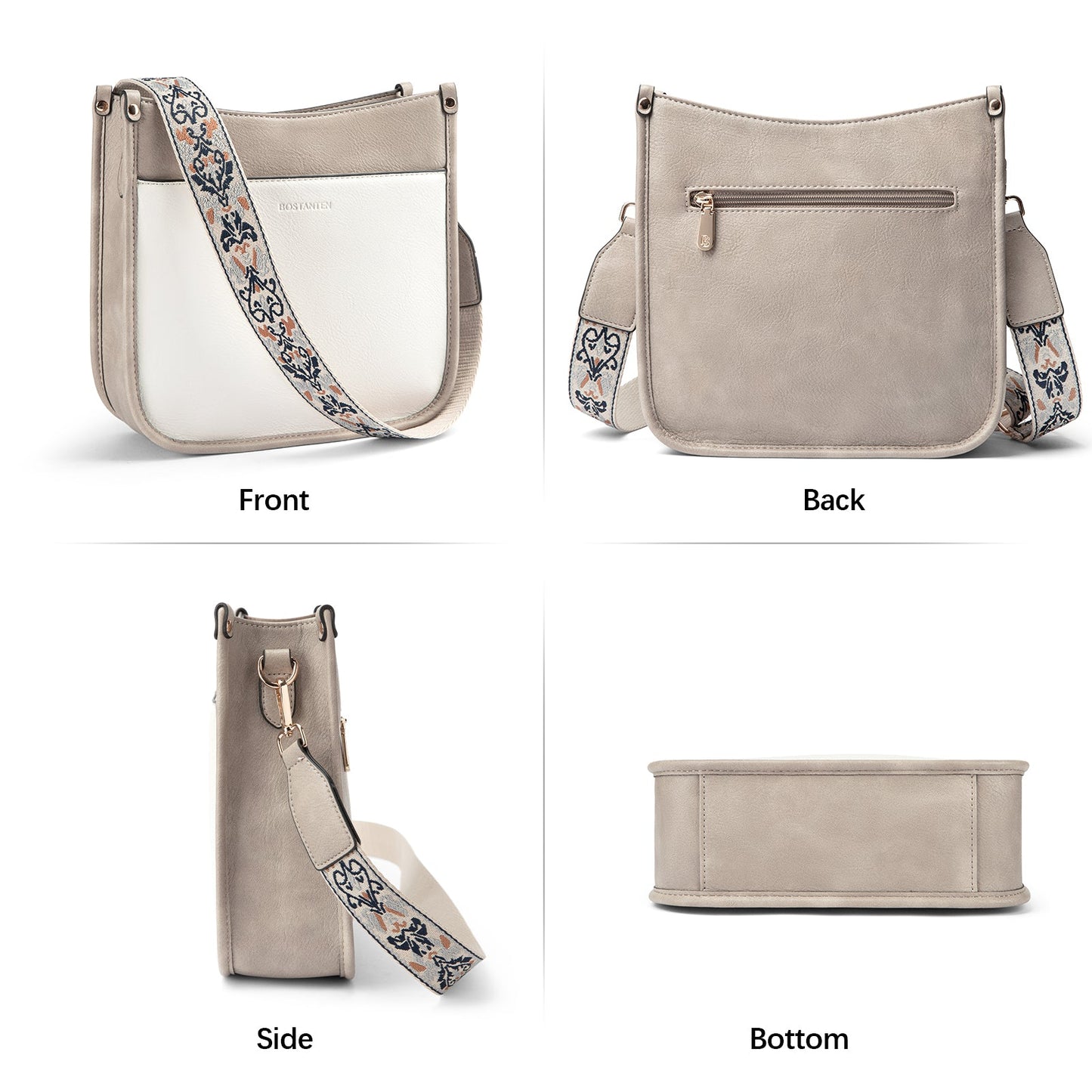 🔥Discount 70% Lotty Floral Embroidered Leather Tote with Shoulder Strap