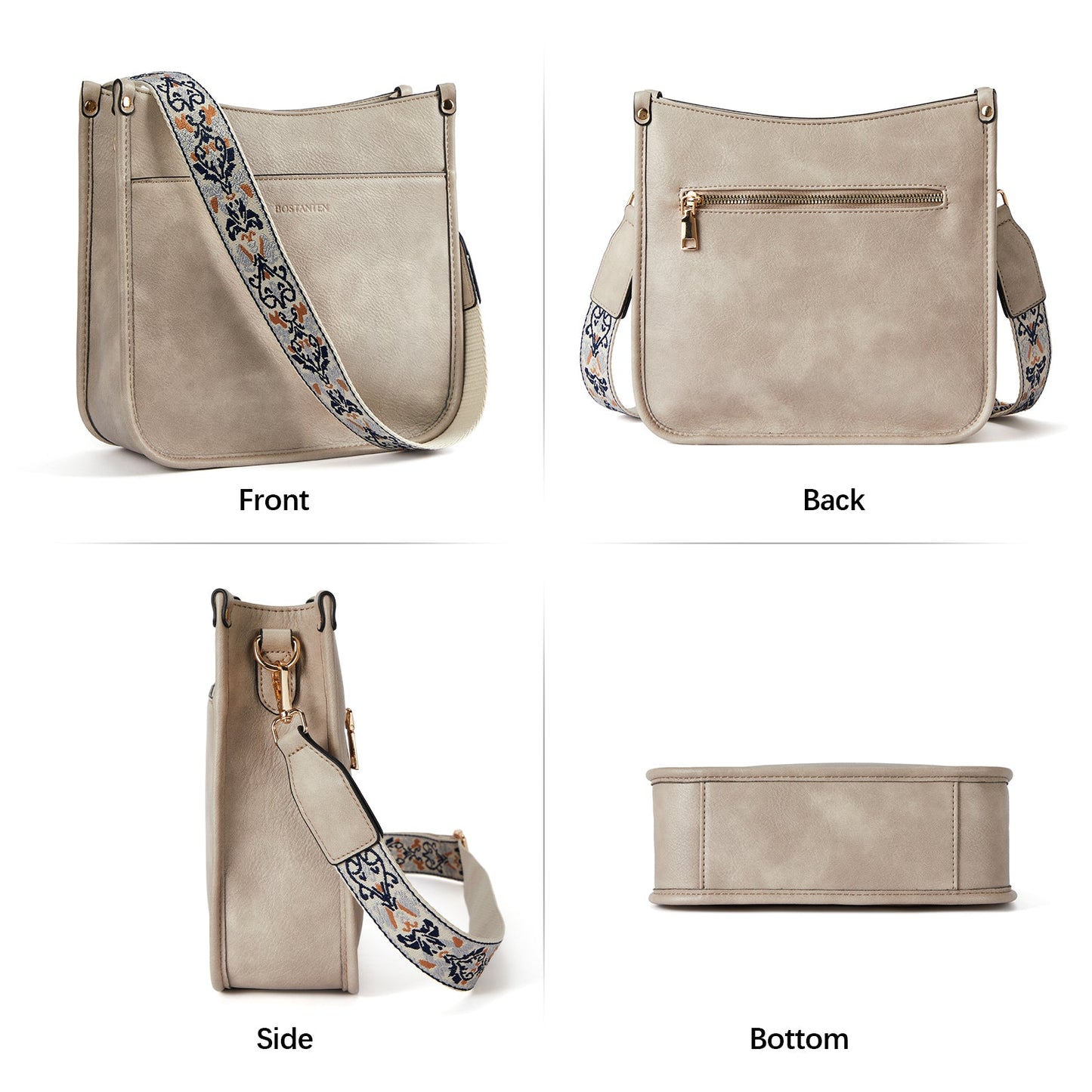 🔥Discount 70% Lotty Floral Embroidered Leather Tote with Shoulder Strap