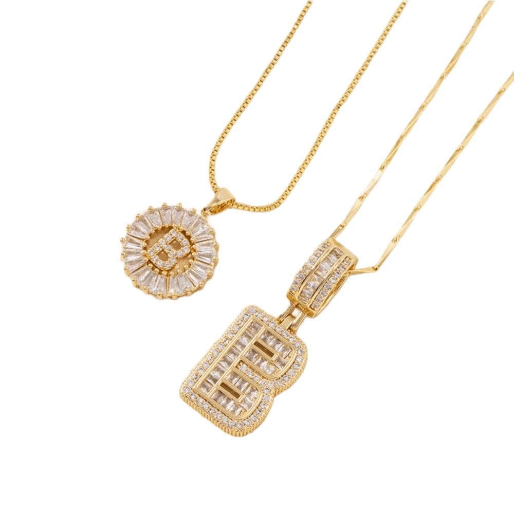 BUY 1 GET 1 FREE (2 Pack) - Initial Letter Pendant Necklaces