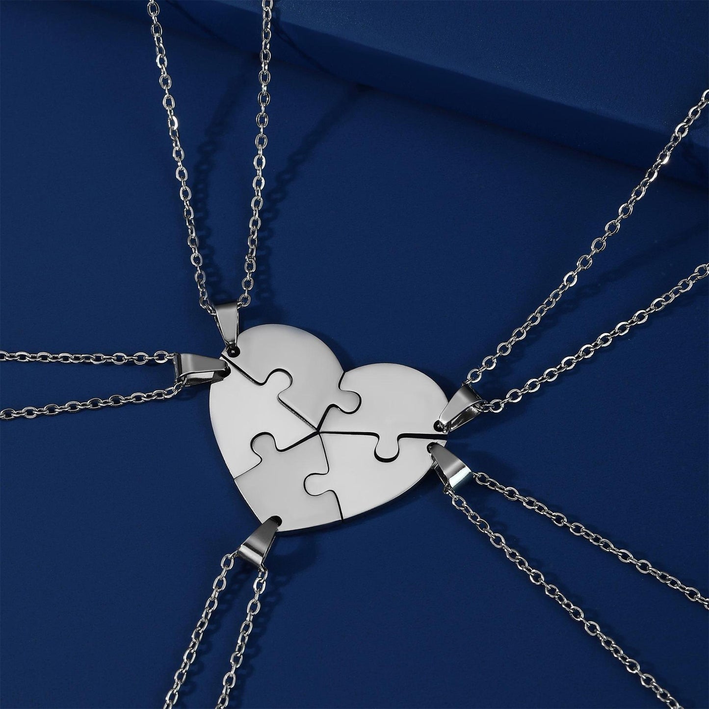 🧩Puzzle of Hearts Collection – Symbolic Love Token Neckla💖