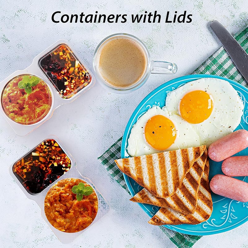 💥Last Day 49% OFF💥Double Compartment Condiment Containers