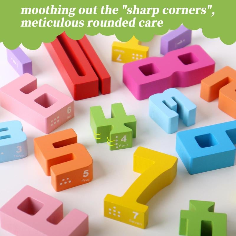🔥LAST DAY SALE 49% OFF🔥Christmas Wooden Number Building Block