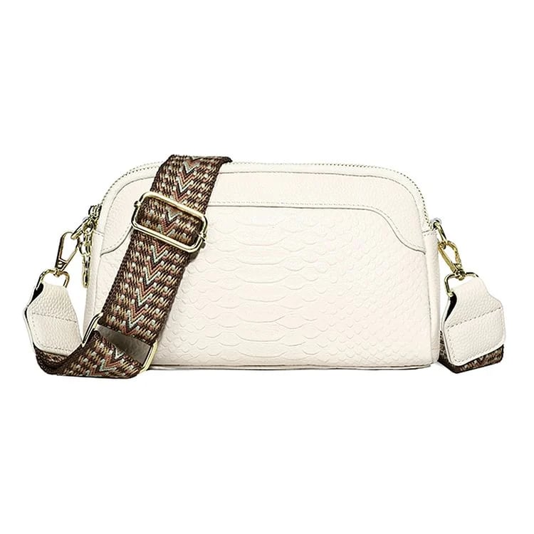 š„First Layer Cowhide Crossbody Bag Alligator Pattern Women Shoulder Bag for Work