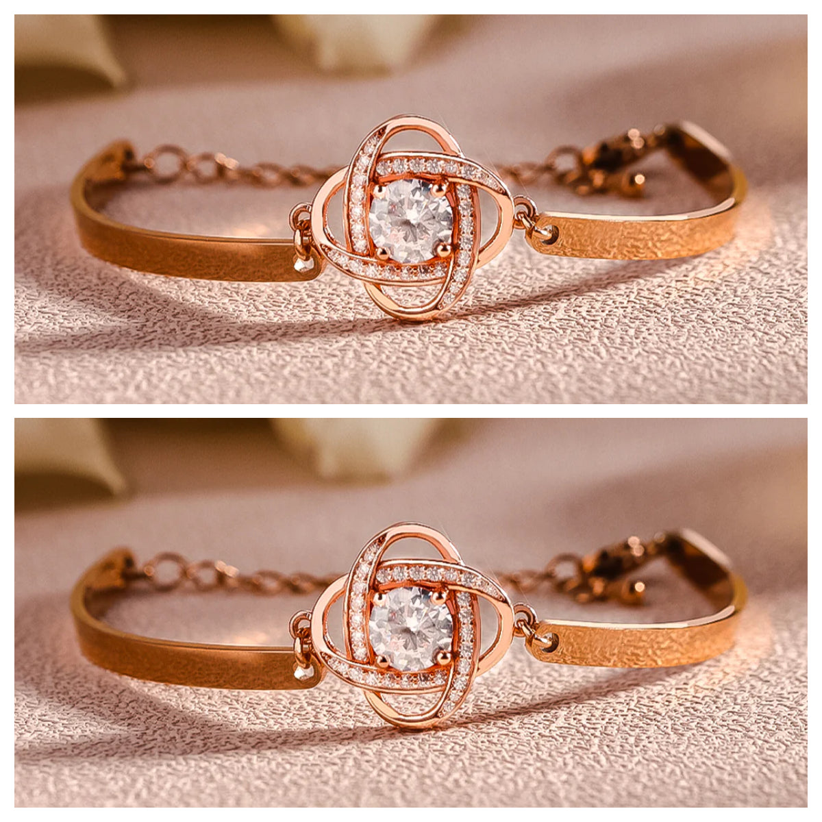 BUY 1 GET 1 FREE--For Friend - I Love You Diamond Knot Bracelet