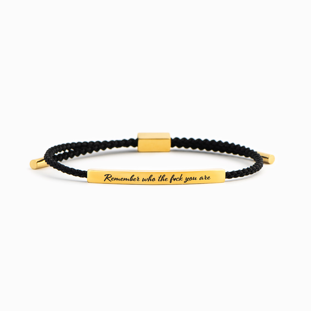 BUY 1 GET 1 FREE TODAY--Remember Who The F♡ck You Are Motivational Tube Bracelet