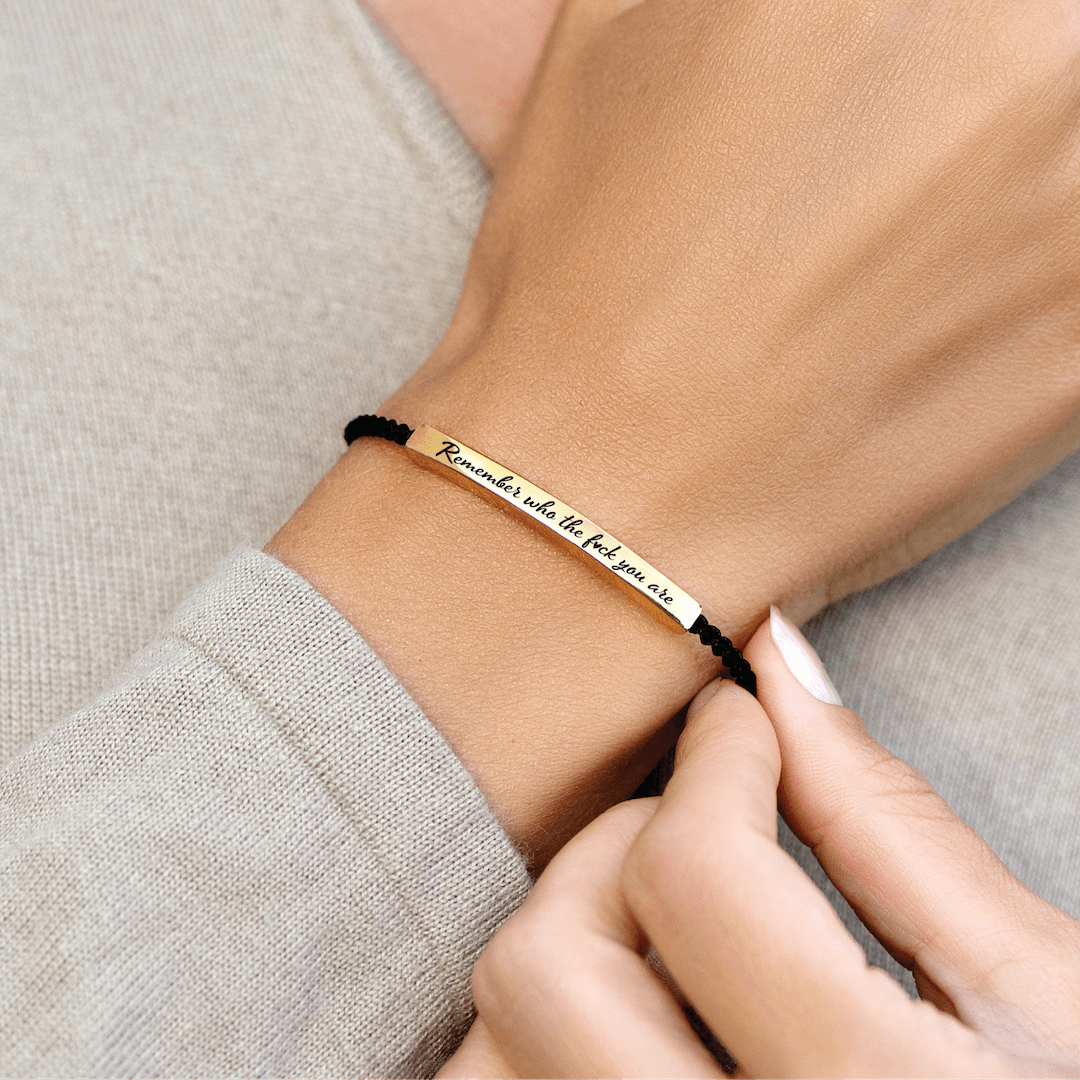 BUY 1 GET 1 FREE TODAY--Remember Who The F♡ck You Are Motivational Tube Bracelet