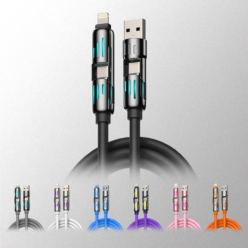 🔥Last Day 49% OFF -📲4-in-1 USB Charging Cable fast charging MAX 240W⚡