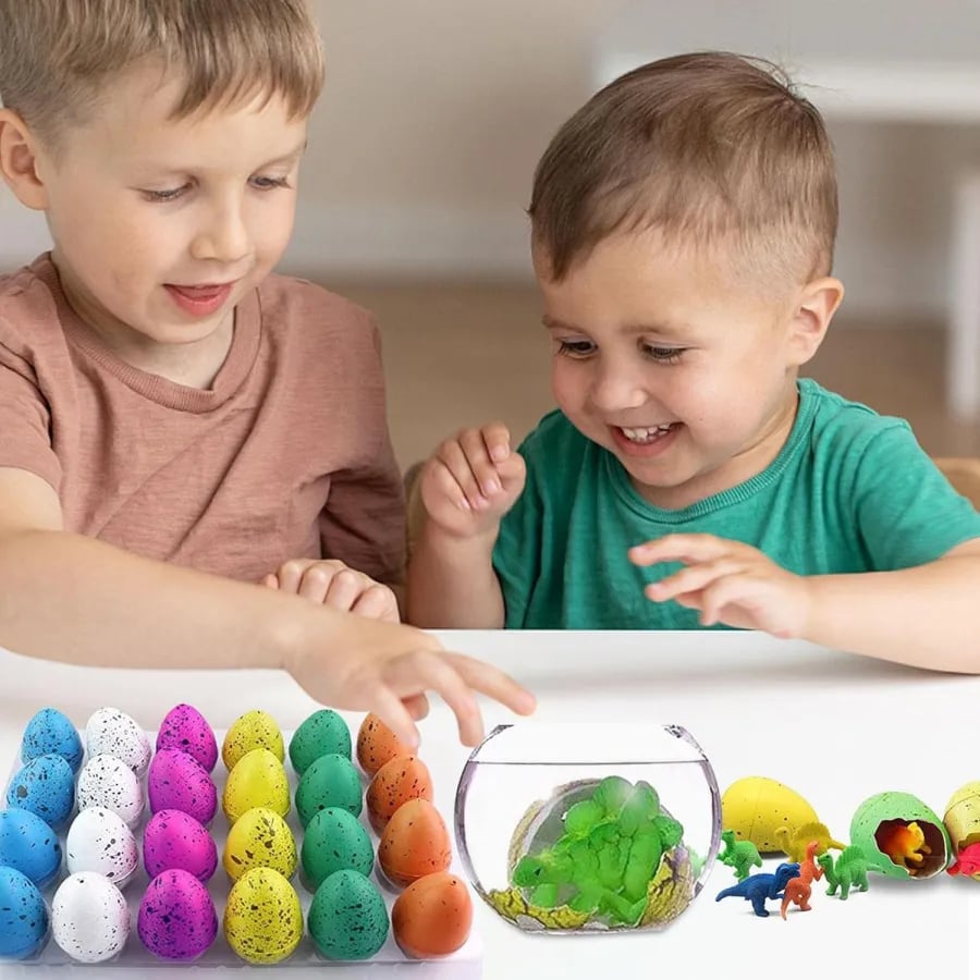🦖12Pcs Valentines Day Cards with Dinosaur Eggs