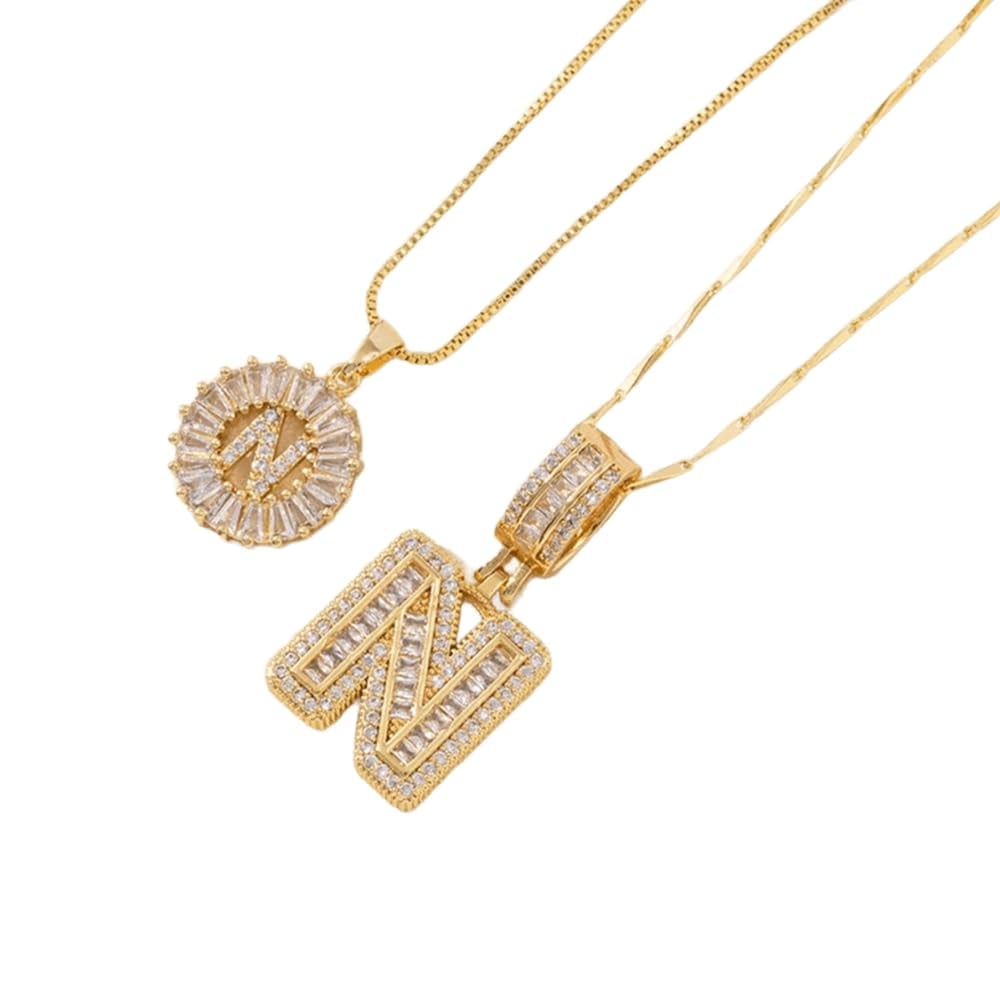 BUY 1 GET 1 FREE (2 Pack) - Initial Letter Pendant Necklaces