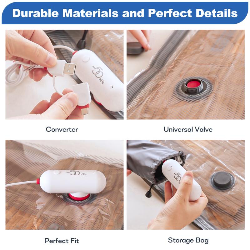 🔥LAST DAY SALE 49% OFF - 9-Pack Vacuum Travel Bags with USB Pump