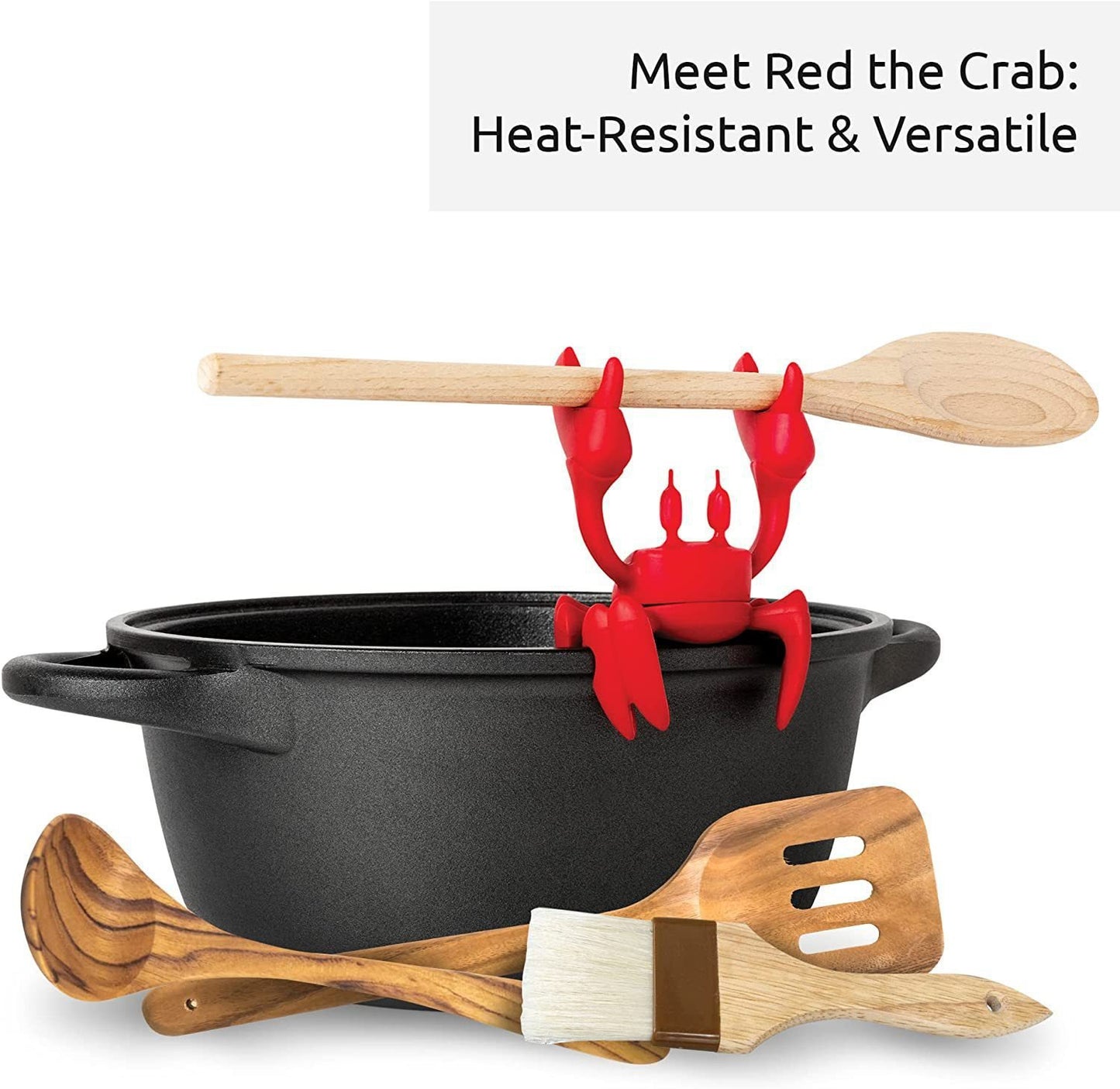 Red the Crab Silicone Utensil Rest