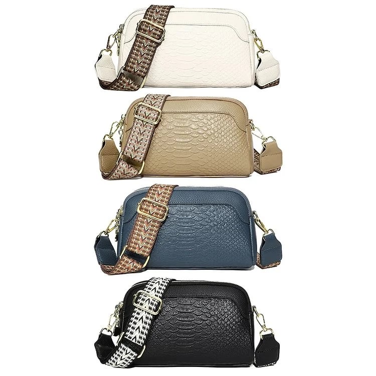 š„First Layer Cowhide Crossbody Bag Alligator Pattern Women Shoulder Bag for Work