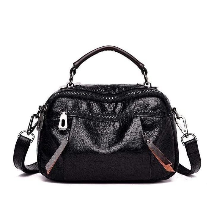 MULTI POCKETS SOFT LEATHER BAG