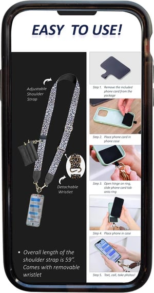 (🔥Last Day Promotion-50%OFF)💖Phone Strap with Zippered Pouch