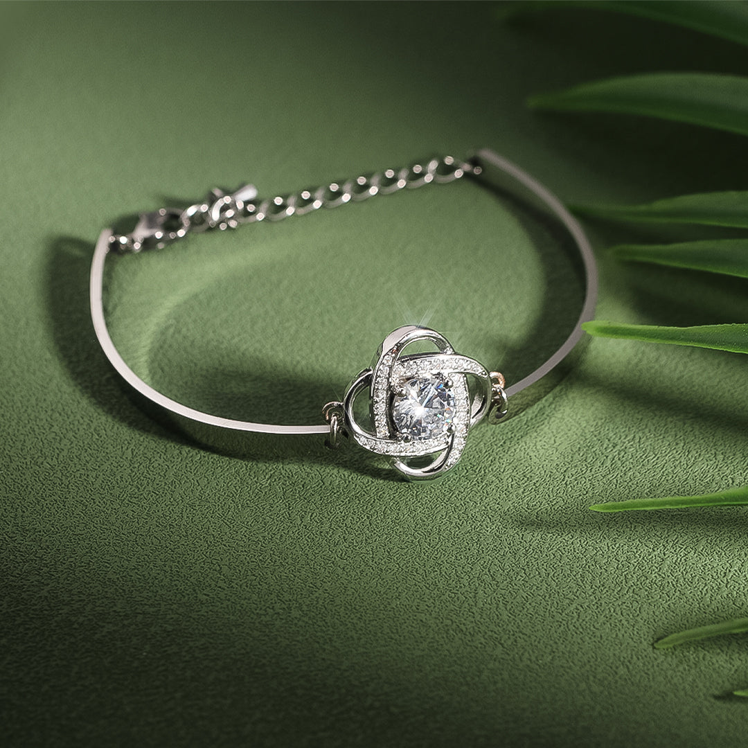 BUY 1 GET 1 FREE--For Friend - I Love You Diamond Knot Bracelet