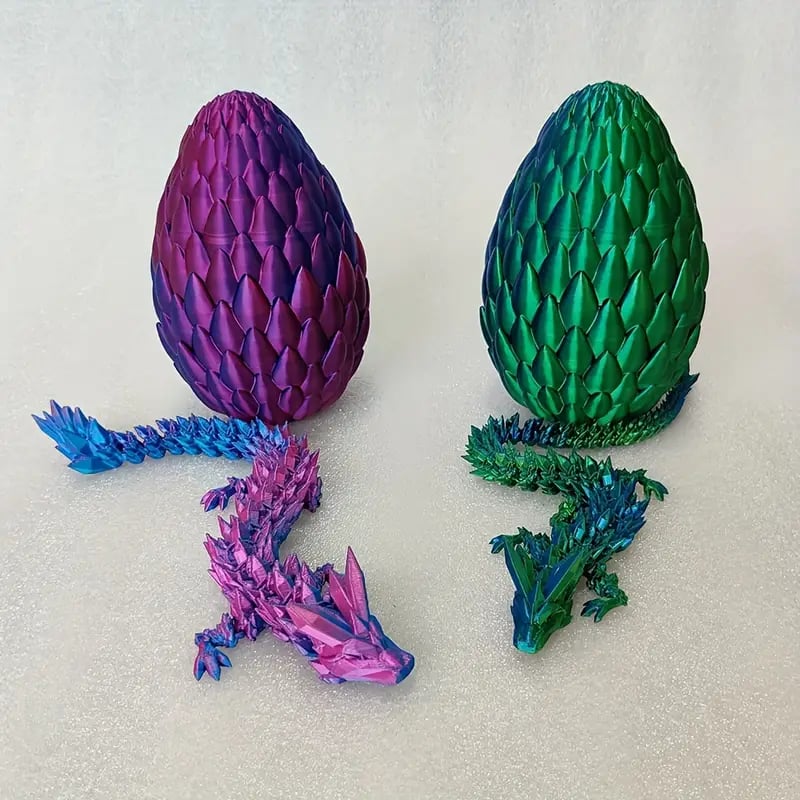๐3D-Printed Articulated Crystal Dragon