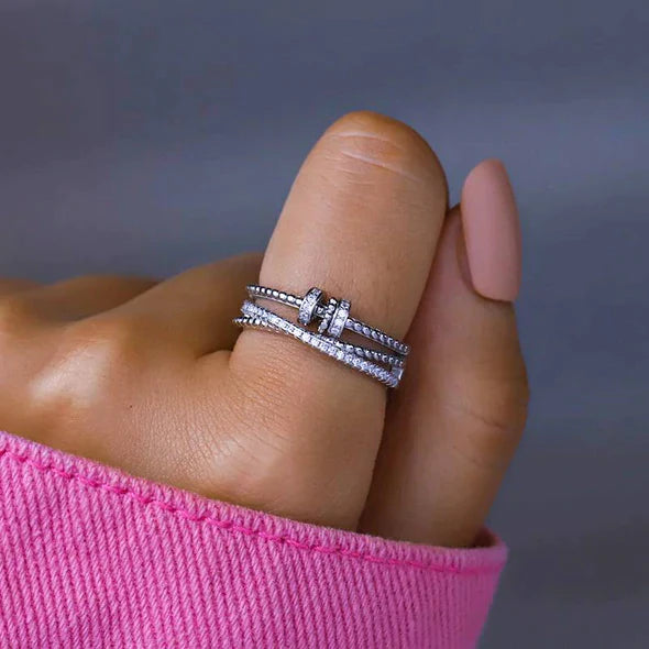 To My Granddaughter Spinning Bead Fidget Ring